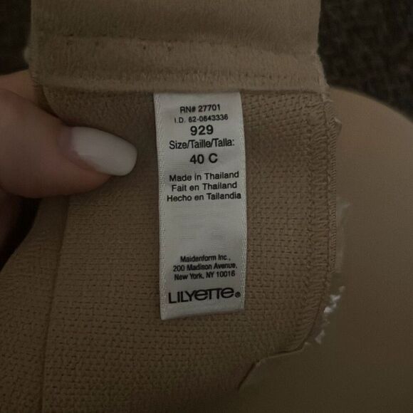 ✨NWOT✨Lilyette® by Bali® Defining Moments Full-Figure Tan Sz 40C Strapless✨ - Picture 10 of 11